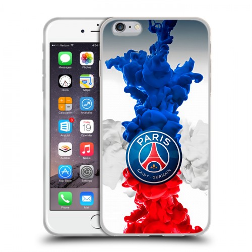 Дизайнерский силиконовый чехол для Iphone 6 Plus/6s Plus PSG ПСЖ
