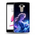 Дизайнерский пластиковый чехол для LG G4 Stylus Холодное сердце Frozen