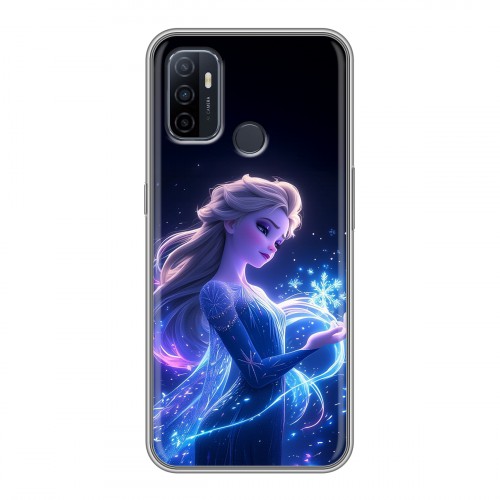 Дизайнерский силиконовый чехол для OPPO A53 Холодное сердце Frozen
