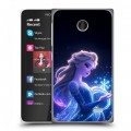 Дизайнерский пластиковый чехол для Nokia X Холодное сердце Frozen