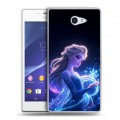 Дизайнерский пластиковый чехол для Sony Xperia M2 dual Холодное сердце Frozen