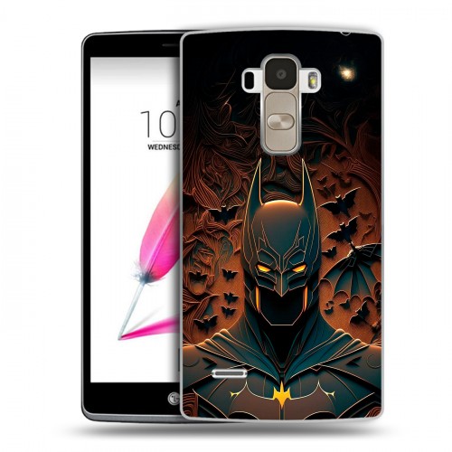 Дизайнерский пластиковый чехол для LG G4 Stylus Batman Бэтмен