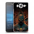 Дизайнерский пластиковый чехол для Microsoft Lumia 950 Batman Бэтмен