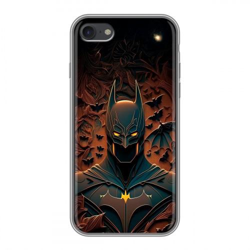 Дизайнерский силиконовый чехол для Iphone 7 Batman Бэтмен