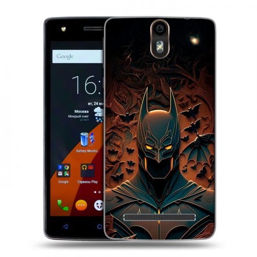 Дизайнерский силиконовый чехол для Wileyfox Storm Batman Бэтмен