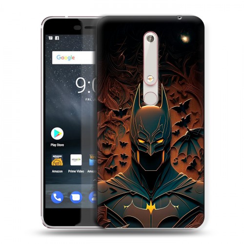 Дизайнерский пластиковый чехол для Nokia 6 (2018) Batman Бэтмен
