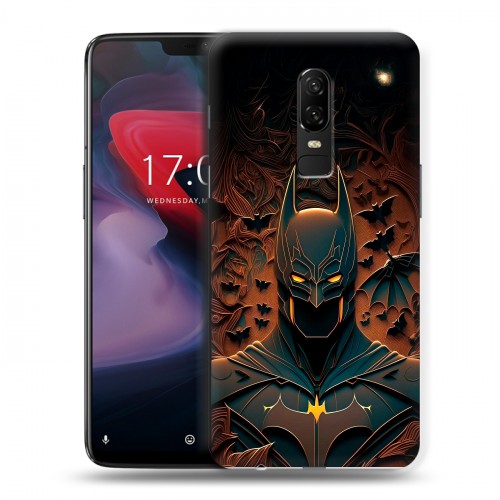 Дизайнерский пластиковый чехол для OnePlus 6 Batman Бэтмен