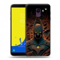 Дизайнерский пластиковый чехол для Samsung Galaxy J6 Batman Бэтмен