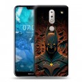 Дизайнерский пластиковый чехол для Nokia 7.1 Batman Бэтмен