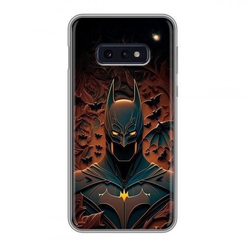 Дизайнерский силиконовый чехол для Samsung Galaxy S10e Batman Бэтмен