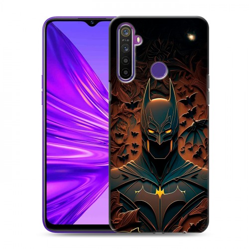 Дизайнерский силиконовый чехол для Realme 5 Batman Бэтмен