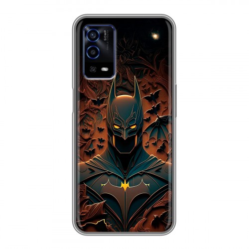 Дизайнерский силиконовый с усиленными углами чехол для OPPO A55 Batman Бэтмен