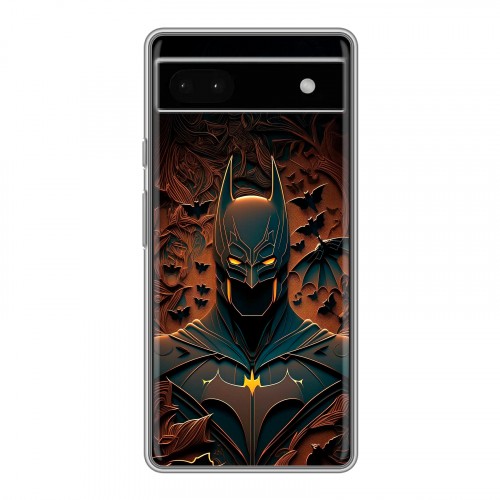 Дизайнерский силиконовый чехол для Google Pixel 6a Batman Бэтмен