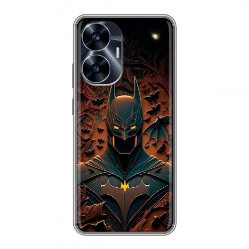 Дизайнерский силиконовый чехол для Realme C55 Batman Бэтмен