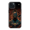 Дизайнерский силиконовый чехол для Iphone 15 Batman Бэтмен