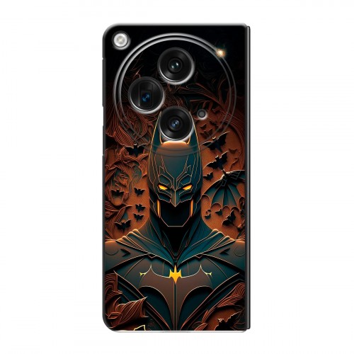 Дизайнерский пластиковый чехол для OPPO Find N3 Batman Бэтмен