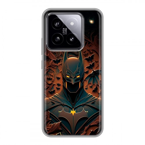 Дизайнерский силиконовый чехол для Xiaomi 14 Batman Бэтмен