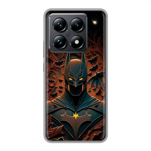Дизайнерский силиконовый чехол для Xiaomi 14T Pro Batman Бэтмен