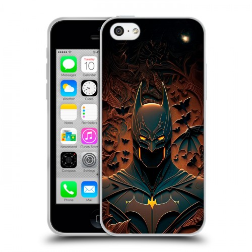 Дизайнерский пластиковый чехол для Iphone 5c Batman Бэтмен