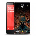 Дизайнерский пластиковый чехол для Xiaomi RedMi Note Batman Бэтмен