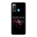 Дизайнерский силиконовый с усиленными углами чехол для Tecno Pouvoir 4 Death note Тетрадь смерти