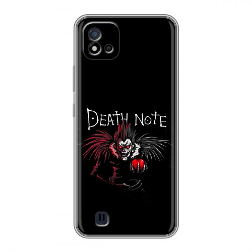 Дизайнерский силиконовый чехол для Realme C20 Death note Тетрадь смерти