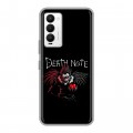Дизайнерский силиконовый с усиленными углами чехол для Tecno Camon 18 Death note Тетрадь смерти