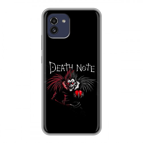 Дизайнерский силиконовый чехол для Samsung Galaxy A03 Death note Тетрадь смерти