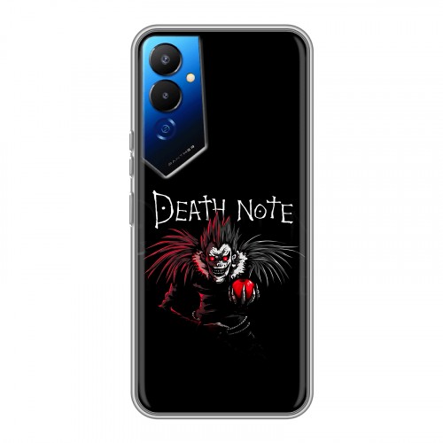 Дизайнерский силиконовый чехол для Tecno Pova 4 Death note Тетрадь смерти