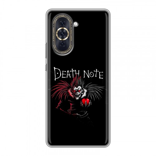 Дизайнерский силиконовый с усиленными углами чехол для Huawei Nova 10 Death note Тетрадь смерти