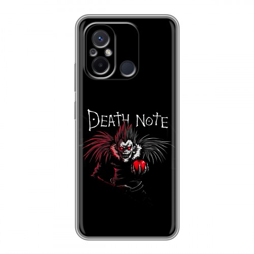 Дизайнерский силиконовый чехол для Xiaomi RedMi 12C Death note Тетрадь смерти