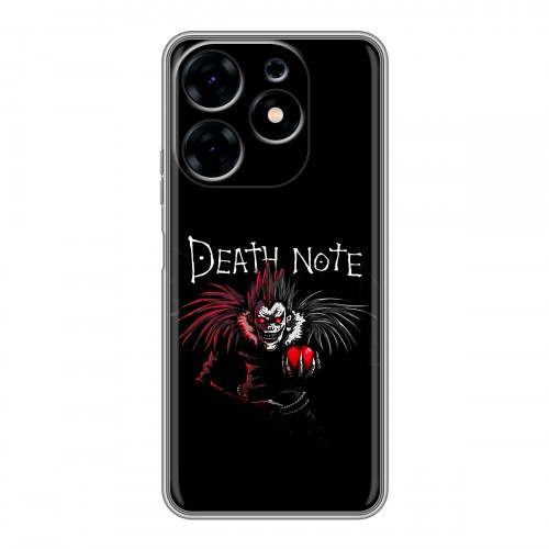 Дизайнерский силиконовый с усиленными углами чехол для Tecno Spark 10 Death note Тетрадь смерти
