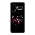 Дизайнерский силиконовый чехол для Realme GT5 Death note Тетрадь смерти