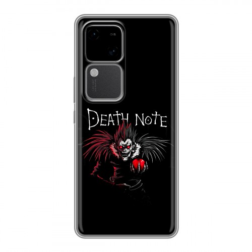 Дизайнерский силиконовый чехол для Vivo V30 5G Death note Тетрадь смерти