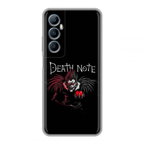 Дизайнерский силиконовый чехол для Realme C65 Death note Тетрадь смерти