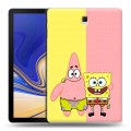 Дизайнерский силиконовый чехол для Samsung Galaxy Tab S4 Спанч боб Спанчбоб