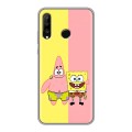 Дизайнерский силиконовый чехол для Huawei P30 Lite Спанч боб Спанчбоб