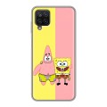 Дизайнерский силиконовый чехол для Samsung Galaxy A12 Спанч боб Спанчбоб