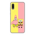 Дизайнерский силиконовый чехол для Samsung Galaxy A02 Спанч боб Спанчбоб