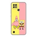 Дизайнерский силиконовый чехол для Realme C21 Спанч боб Спанчбоб