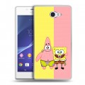 Дизайнерский пластиковый чехол для Sony Xperia M2 dual Спанч боб Спанчбоб