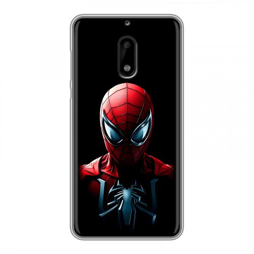 Дизайнерский пластиковый чехол для Nokia 6 Spiderman Человек паук