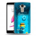 Дизайнерский пластиковый чехол для LG G4 Stylus Миньоны