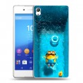 Дизайнерский пластиковый чехол для Sony Xperia Z3+ Миньоны