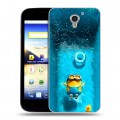 Дизайнерский пластиковый чехол для ZTE Blade A510 Миньоны