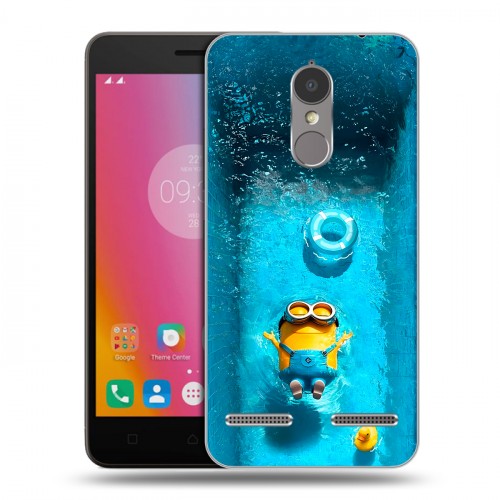 Дизайнерский пластиковый чехол для Lenovo K6 Миньоны