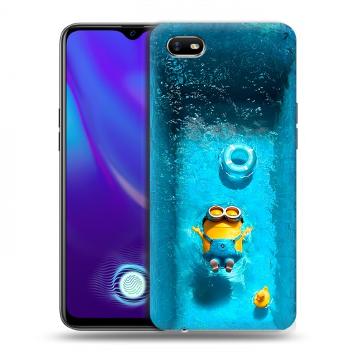 Дизайнерский пластиковый чехол для OPPO A1k Миньоны