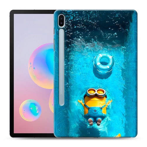 Дизайнерский силиконовый чехол для Samsung Galaxy Tab S6 Миньоны
