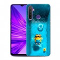Дизайнерский силиконовый чехол для Realme 5 Миньоны