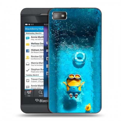 Дизайнерский пластиковый чехол для BlackBerry Z10 Миньоны